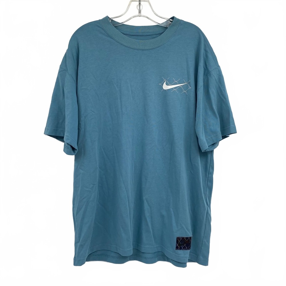 Nike Blue 100% Cotton Tee | Men’s L Short Sleeve Casual Shirt